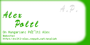 alex poltl business card